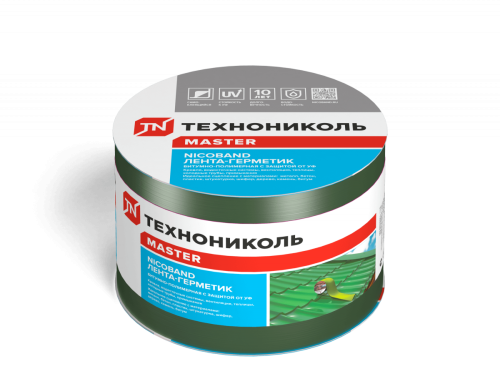 Лента самоклеящаяся Nicoband, 10 м х 10 см, зеленый