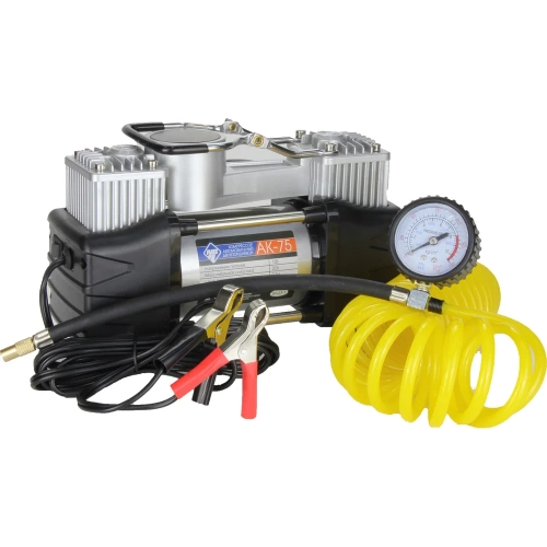 Компрессор Nova Bright АК-75 двухпоршневой, до 75 л/мин., 150 PSI, 12В, пластиковый кейс с инструментами 36448 фото 7