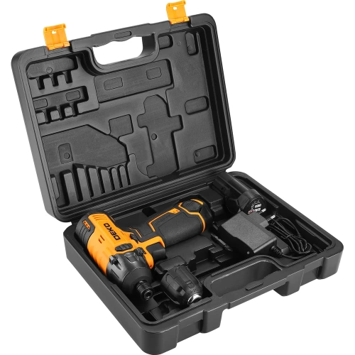 Аккумуляторный ударный винтоверт DEKO DKIS12-Li, с быстрозажимным патроном, 12В, 2*1.5Ач, в кейсе 063-4390 фото 5 Аккумуляторный ударный винтоверт DEKO DKIS12-Li, с быстрозажимным патроном, 12В, 2*1.5Ач, в кейсе 063-4390 фото 5