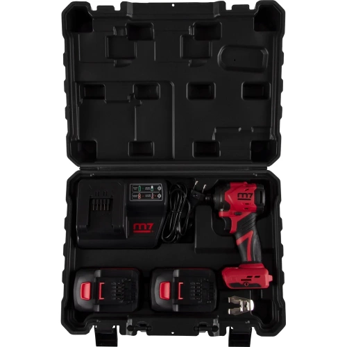 Аккумуляторный шуруповерт ударный MIGHTY SEVEN 18 В, 4 предмета, кейс DS-202A фото 8 Аккумуляторный шуруповерт ударный MIGHTY SEVEN 18 В, 4 предмета, кейс DS-202A фото 8