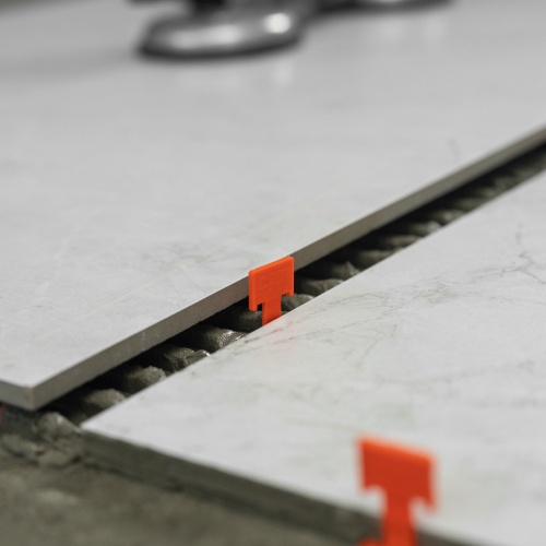 Система выравнивания плитки (СВП) комплект: зажимы, клинья (40/40 шт) в пакете Сибртех фото 11