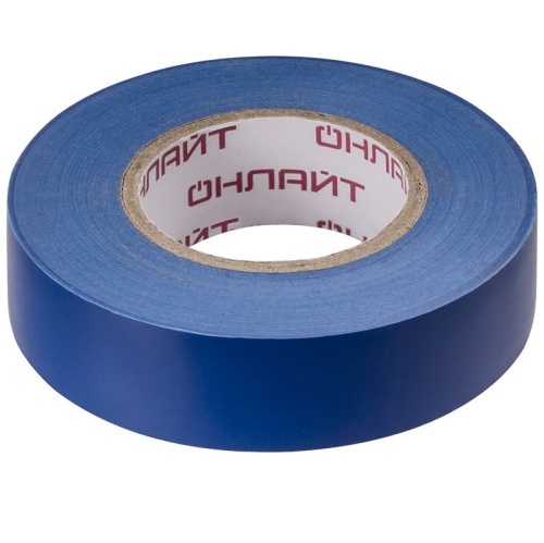 Изолента ПВХ Онлайт OIT-B19-20/B синяя 19 мм 20 м