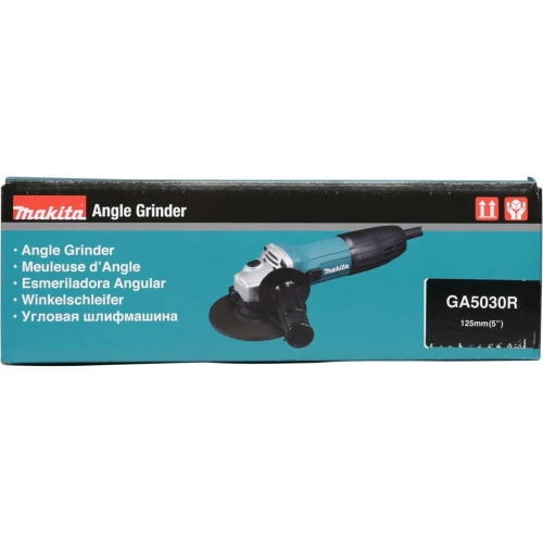 Угловая шлифмашина Makita, ф125мм, 720Вт, 11000об\м, плавный пуск, антирестарт 2,7кг,кор. GA5030R фото 3