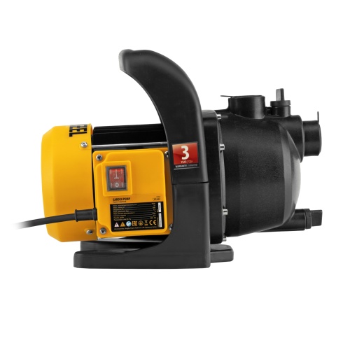 Садовый поверхностный насос GPL600, 600 Вт, 3000 л/ч, подъем 35 м, пластик Denzel фото 6