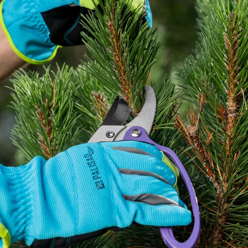 Секатор прямого реза, 200 мм, храповой механизм, металлические обрезиненные рукоятки, Palisad фото 9