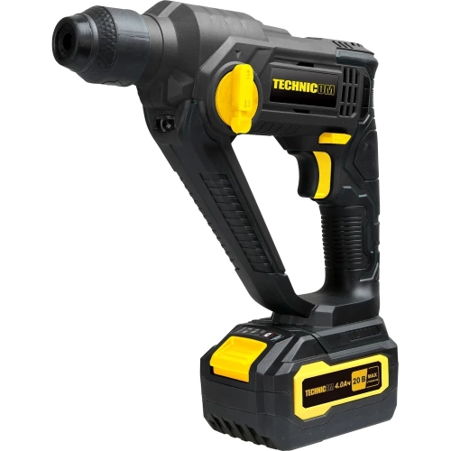 Аккумуляторный перфоратор TECHNICOM 20В, 4Ач, 900 об/мин, 10-5000 уд/мин, 1,1Дж, SDS, патрон 10мм TC-CH420