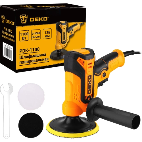 Шлифмашина полировальная сетевая DEKO PDK-1100, 125мм, 1100 Вт 085-1063 Шлифмашина полировальная сетевая DEKO PDK-1100, 125мм, 1100 Вт 085-1063