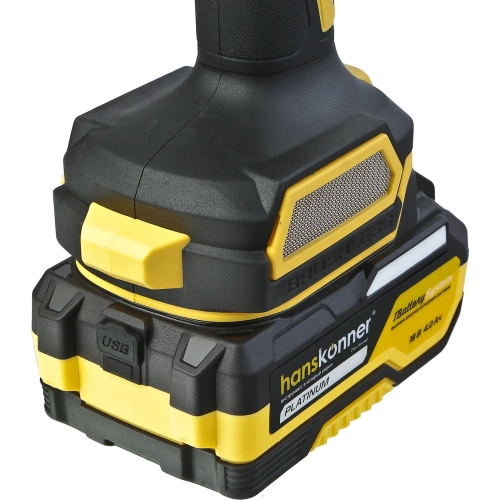 Машина шлифовальная прямая аккумуляторная Hanskonner цанга 6мм,подсветка, АКБ 4,0Ач,ЗУ HSG1868 фото 10