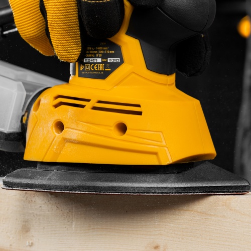 Треугольник абразивный на ворc. подложке под "липучку", перф., P 150, 150х150х100 мм, 5 шт. Denzel фото 9