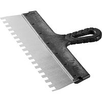 Шпатель фасадный зубчатый Зубр Мастер 10078-35-10 350 мм зуб 10х10 мм