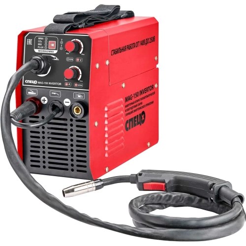 Сварочный инверторный полуавтомат Спец MAG-150 1,6-4мм СПЕЦ-3459 Сварочный инверторный полуавтомат Спец MAG-150 1,6-4мм СПЕЦ-3459