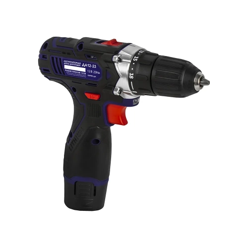 Дрель аккумуляторная безударная ПУЛЬСАР ДА 12-23 (12В, 23Hm, Li-on, 1,5Ah, 2 акк,, 1,3 кг,коробка) 923-088 фото 7 Дрель аккумуляторная безударная ПУЛЬСАР ДА 12-23 (12В, 23Hm, Li-on, 1,5Ah, 2 акк,, 1,3 кг,коробка) 923-088 фото 7