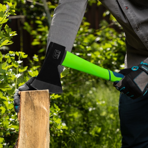 Топор, 1000 г, фибергласовое топорище Сибртех фото 15