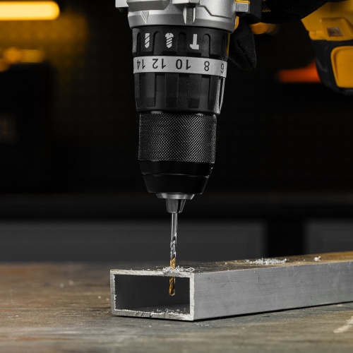 Сверло спиральное по металлу 3,5 x 70 мм, Р6М5, Golden Tip , 2шт. Denzel фото 10