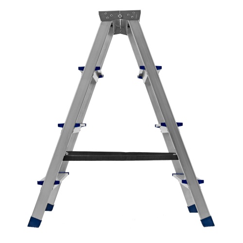 Стремянка двусторонняя 4 ступени, алюминиевая, Сибртех фото 3 Стремянка двусторонняя 4 ступени, алюминиевая, Сибртех фото 3