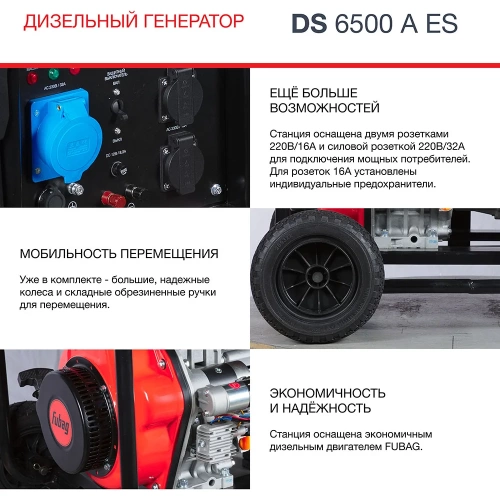Дизельная электростанция FUBAG DS6500AES 646233 фото 6