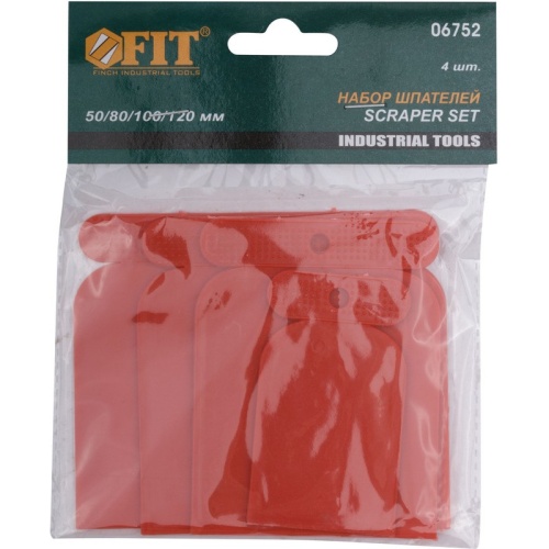 Набор пластиковых шпателей Fit 06752 Япончик 4 штуки фото 3