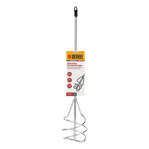 Миксер для песчано-гравийных смесей, 120 х 600 мм, оцинкованный, хвостовик SDS Plus Denzel фото 7