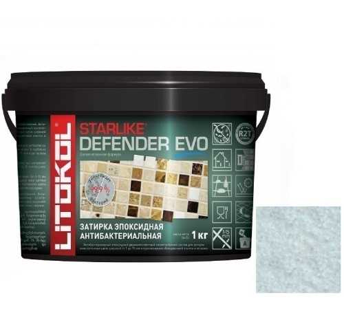 Затирка эпоксидная для швов Litokol Starlike Defender Evo S.300 Azzurro Pastello 1 кг Затирка эпоксидная для швов Litokol Starlike Defender Evo S.300 Azzurro Pastello 1 кг