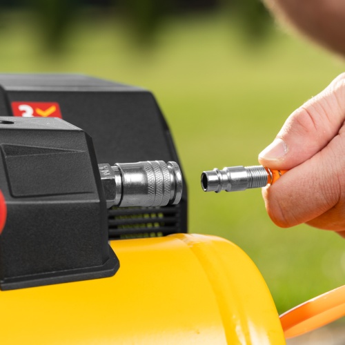 Компрессор  DLS750/6 безмасляный малошумный 750 Вт, 140 л/мин,ресивер 6 л Denzel фото 33