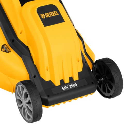 Газонокосилка электрическая GMC-2000, шир. 44см, 2000 Вт, 6 уров., травосб. 45 л Denzel фото 13