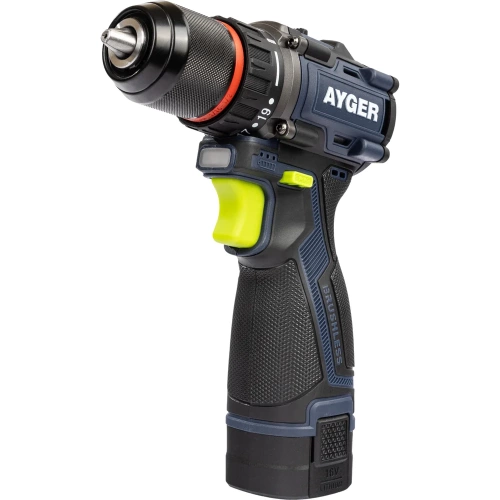 Аккумуляторный бесщеточный шуруповерт AYGER AP16BL2