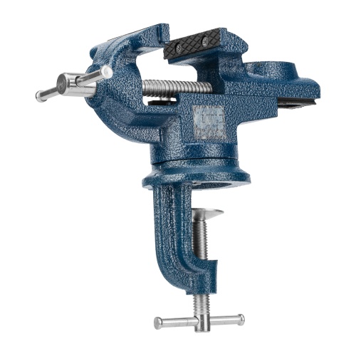 Тиски слесарные, настольные, поворотные, ширина рабочих губок 65 мм, наковальня Сибртех фото 22