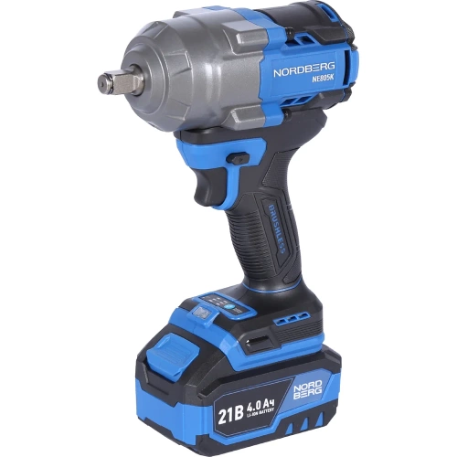 Гайковерт аккумуляторный NORDBERG 1/2, 21В, 1000 Нм с двумя 4A аккум. и зар. уст-вом, в кейсе NE805K фото 9 Гайковерт аккумуляторный NORDBERG 1/2, 21В, 1000 Нм с двумя 4A аккум. и зар. уст-вом, в кейсе NE805K фото 9
