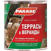 Лак алкидно-уретановый Parade Classic L25 Террасы & Веранды глянцевый 0,75 л