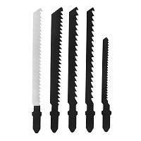 Набор полотен для электролобзика по дереву, 5 шт Сибртех