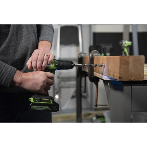 Ударная аккумуляторная дрель-шуруповерт Greenworks GD24DD60 3704107 фото 11 Ударная аккумуляторная дрель-шуруповерт Greenworks GD24DD60 3704107 фото 11