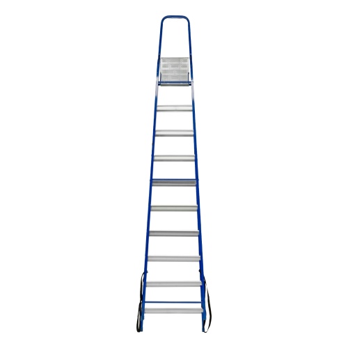 Стремянка, 10 ступеней, стальной профиль, алюминиевые ступени Сибртех фото 5