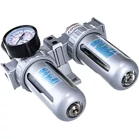 Фильтр влагоотделитель с редуктором и лубрикатором 1/4" Сорокин 2.206