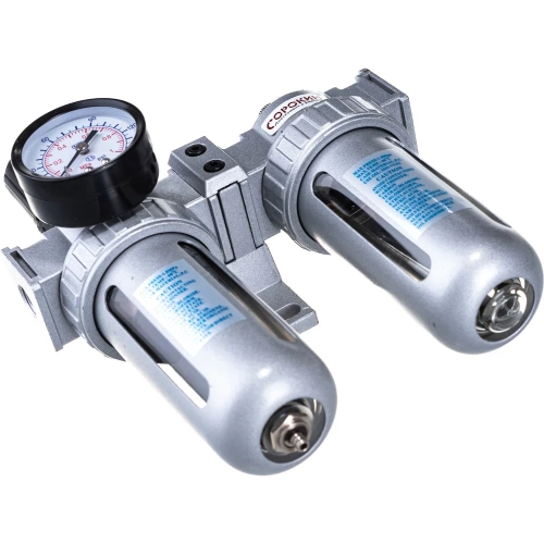 Фильтр влагоотделитель с редуктором и лубрикатором 1/4" Сорокин 2.206 Фильтр влагоотделитель с редуктором и лубрикатором 1/4" Сорокин 2.206