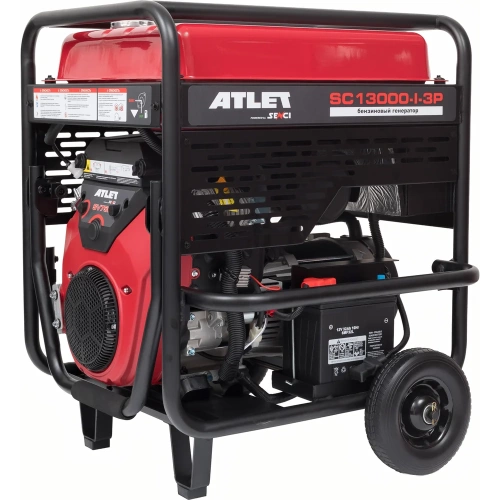 Бензиновый генератор ATLET (11кВт, электростартер, колеса и ручки) SC13000-I-3P фото 5