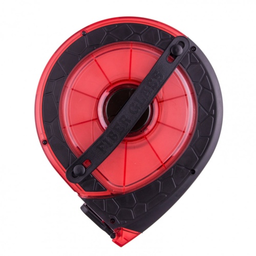 Рулетка геодезическая 50 м х 15 мм, закрытый корпус, фибергласовая лента, двусторонняя шкала, Pro Matrix фото 2