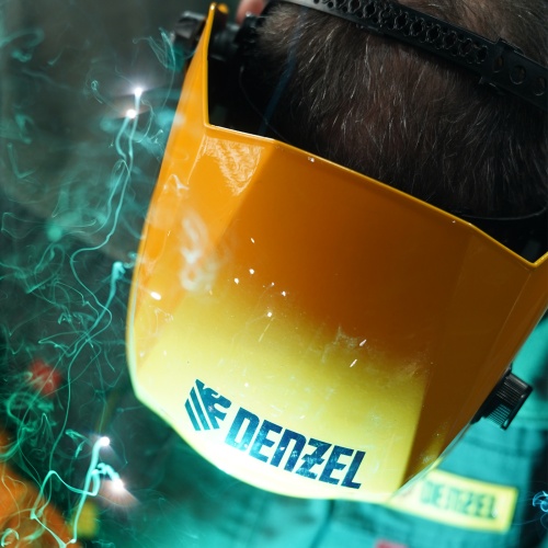 Щиток защитный лицевой (маска сварщика) F8, см. окно 100х50, Real Color, DIN4/5-8/9-13// Denzel фото 17