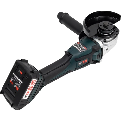 Профессиональная бесщеточная ушм (болгарка) аккумуляторная KLPRO KLAT18B-20 18 v, 2.0 ah, li-ion 14001 фото 5