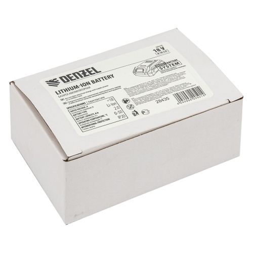 Батарея аккумуляторная B-18-2.0, Li-Ion, 18 В, 2,0 Ач Denzel фото 7