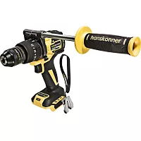 Аккумуляторная дрель Hanskonner б/щ удар PLATINUM, 18В, 1BatterySystem, 165 Нм,13 мм, без АКБ и ЗУ HCD18165BL