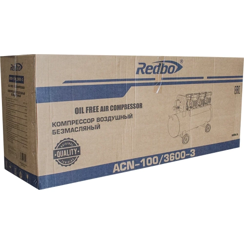 Компрессор безмасляный Redbo ACN-100/3600-3, 3.6кВт, 315л./мин, 100л, 6цил. 39775 фото 11 Компрессор безмасляный Redbo ACN-100/3600-3, 3.6кВт, 315л./мин, 100л, 6цил. 39775 фото 11