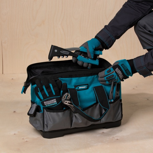 Сумка для инструмента HanD Werker, 26 карманов, дно пластик, наплечный ремень, 400 х 225 х 310 мм Gross фото 14