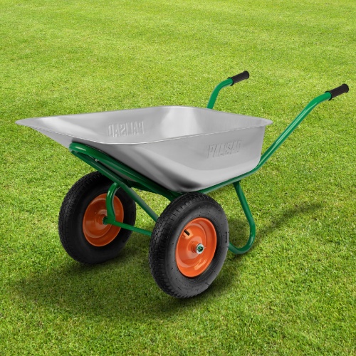 Тачка садово-строительная, 2-х колесная, усиленная, грузоподъемность 320 кг, объем 90 л Palisad фото 12