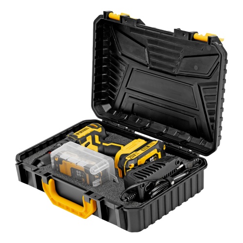 Дрель-шуруповерт аккумуляторная ударная бесщет. CIDH-BL-20, Li-Ion, 20 В// Denzel фото 2