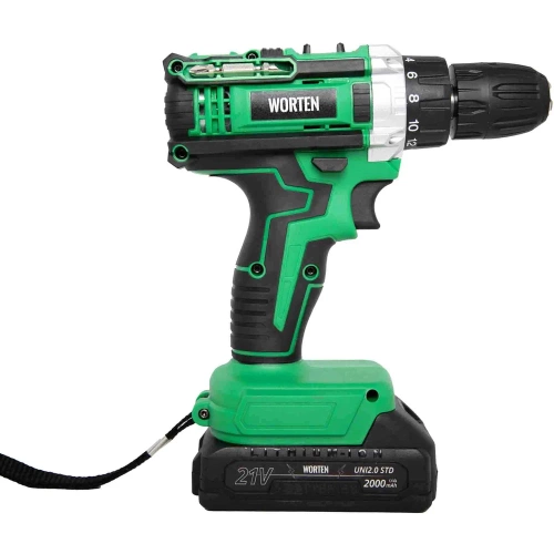 Дрель-шуруповерт WORTEN 2x2.0Ач, 21В, с набором 63 инструмента IM КА-90000574 фото 3 Дрель-шуруповерт WORTEN 2x2.0Ач, 21В, с набором 63 инструмента IM КА-90000574 фото 3