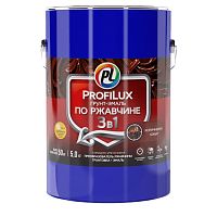 Грунт-эмаль Profilux по ржавчине 3 в 1 полуматовая коричневая 5 кг