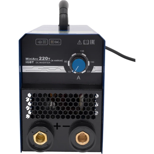 Инверторный сварочный аппарат (220 А; 2+1.5 м; ПВ 60%) Richip MiniArc 220T (в кейсе) фото 4