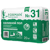 Пол наливной самовыравнивающийся Forman 31 для первоначального выравнивания 20 кг