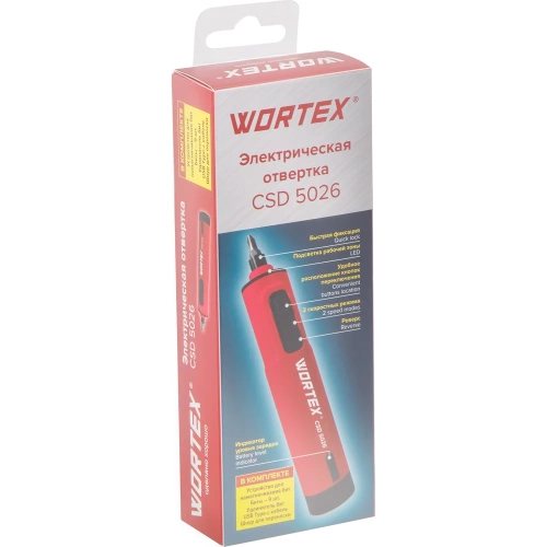 Аккумуляторная отвертка WORTEX CSD 5026 в кор. 1323396 фото 6