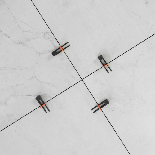 Система выравнивания плитки (СВП) комплект: зажимы, клинья (40/40 шт) в пакете Сибртех фото 15